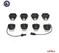 ASHIKA 50-00-0912 Brake pad set