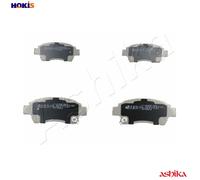 Brake pads Front Axle 50-02-281 ASHIKA for TOYOTA YARIS/VITZ