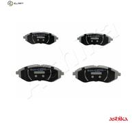 Brake pads Front Axle 50-W0-007 ASHIKA for CHEVROLET DAEWOO