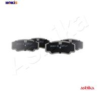 Brake pads Rear Axle 51-00-00010 ASHIKA for PEUGEOT FIAT CITROËN