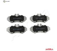 Brake pads Rear Axle 51-00-0513 ASHIKA for MERCEDES-BENZ VW PUCH