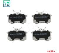 Brake pads Rear Axle 51-00-0700 ASHIKA for RENAULT MEGANE III Coupe MEGANE CC