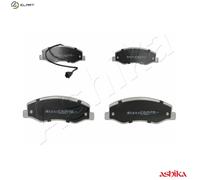 Brake pads Rear Axle 51-01-106 ASHIKA for OPEL RENAULT NISSAN