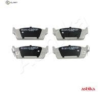 Brake pads Rear Axle 51-01-124 ASHIKA for NISSAN INFINITI
