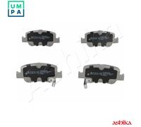 Brake pads Rear Axle 51-02-220 ASHIKA for TOYOTA AURIS COROLLA Saloon