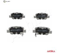 Brake pads Rear Axle 51-02-220 ASHIKA for TOYOTA AURIS COROLLA Saloon