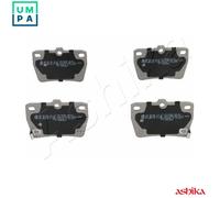 Brake pads Rear Axle 51-02-256 ASHIKA for TOYOTA RAV 4 RAV 4 Mk II