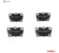 Brake pads Rear Axle 51-02-256 ASHIKA for TOYOTA RAV 4 RAV 4 Mk II