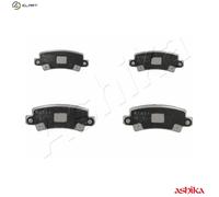 ASHIKA 51-02-257 Brake Pad Set, disc brake for TOYOTA