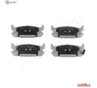 Brake pads Rear Axle 51-03-345 ASHIKA for MAZDA MX-5 Mk II