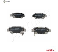Brake pads Rear Axle 51-04-400 ASHIKA for HONDA CR-V III CR-V IV