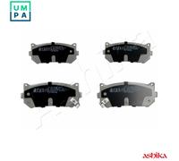 Brake pads Rear Axle 51-0K-K00 ASHIKA for KIA CLARUS SHUMA Saloon SHUMA I
