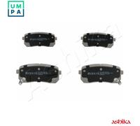 Brake pads Rear Axle 51-0K-K07 ASHIKA for KIA HYUNDAI