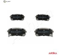 Brake pads Rear Axle 51-0K-K07 ASHIKA for KIA HYUNDAI