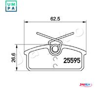 BRAKE PAD SET DISC BRAKE 510705 FOR RENAULT