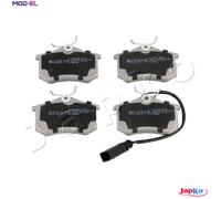 Brake pads Rear Axle 510912 JAPKO for VW FORD SEAT AUDI SKODA