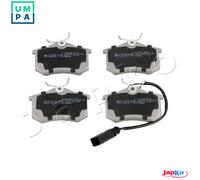Brake pads Rear Axle 510912 JAPKO for VW FORD SEAT AUDI SKODA