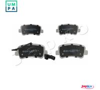 Brake pads Rear Axle 51108 JAPKO for OPEL RENAULT NISSAN