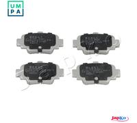 Brake pads Rear Axle 51197 JAPKO for NISSAN MICRA II