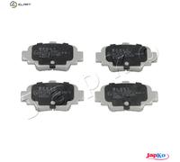 Brake pads Rear Axle 51197 JAPKO for NISSAN MICRA II