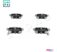 Brake pads Rear Axle 51404 JAPKO for ROVER HONDA LOTUS MG