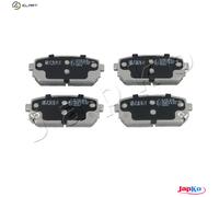 Brake pads Rear Axle 51K10 JAPKO for KIA CARENS III MPV
