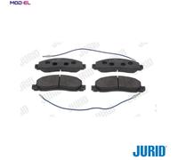 Jurid Brake Pad Set 571306J - Disc Brake - Fits Renault, Fiat, Opel, Vauxhall