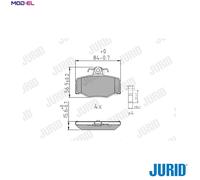 BRAKE PAD SET DISC BRAKE 571421J FOR NISSAN TINO/ALMERA SENTRA/II/Hatchback 1.5L