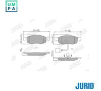 JURID 571522J Brake pad set