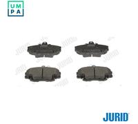 Jurid Brake Pad Set 571526D - Disc Brake for ALPINE, Dacia, Lada, Peugeot, Renault