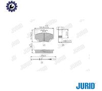 JURID 571526J Brake pad set