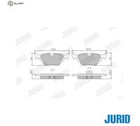 Jurid Disc Brake Pad Set 571527J – Fits BMW, ALPINA, WIESMANN