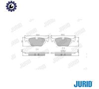 JURID 571527J Brake pad set