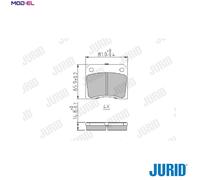 BRAKE PAD SET DISC BRAKE 571532J FOR TVR SPEED/EIGHT ASTON MARTIN V8/Vantage S