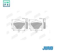 BRAKE PAD SET DISC BRAKE 571803J FOR LAND ROVER DEFENDER/Station/Wagon 2.5L