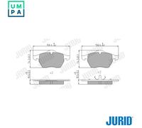 Jurid Brake Pad Set 571935J Disc Brake for Audi/Seat/Skoda/VW (A3, Vento, Golf III, Octavia, Jetta)
