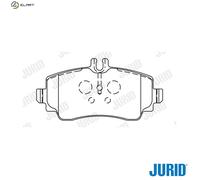 BRAKE PAD SET DISC BRAKE 571944J FOR MERCEDES-BENZ M 166.940 1.4L 4cyl A-CLASS
