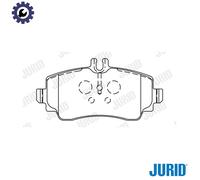 BRAKE PAD SET DISC BRAKE 571944J FOR MERCEDES-BENZ M 166.940 1.4L 4cyl A-CLASS
