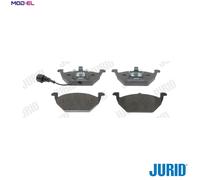 Jurid Brake Pad Set 571971J - Disc brake - Fits Audi, SEAT, Skoda, VW (A2/A3/Leon/Yeti/Polo)