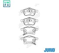 Brake pads 571975J JURID for OPEL ASTRA H Estate ASTRA G Hatchback ASTRA H Van