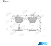 BRAKE PAD SET DISC BRAKE 571991J FOR ROLLS-ROYCE PHANTOM/VII/Drophead BMW
