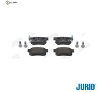 Jurid Brake Pad Set 572138J - Disc brake for Suzuki, Fiat, Honda, Acura, MG, Rover