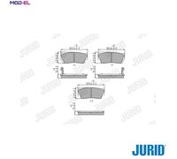 JURID 572166J Brake pad set