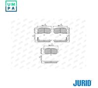 BRAKE PAD SET DISC BRAKE 572200J FOR MITSUBISHI SPORT/MONTERO/PAJERO/WAGON 2.0L