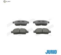 Brake pads 572404J JURID for TOYOTA YARIS/VITZ YARIS VERSO / FUN CARGO