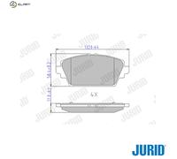 JURID 572428J Brake pad set
