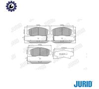 BRAKE PAD SET DISC BRAKE 572449J FOR BYD HONDA LEGEND/III/Mk FR-V CIVIC/IX/VII