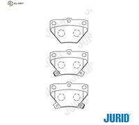 JURID 572450J Brake pad set