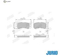 JURID 572498J Brake pad set