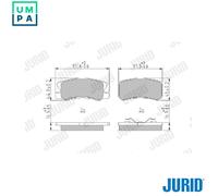 JURID 572498J Brake pad set